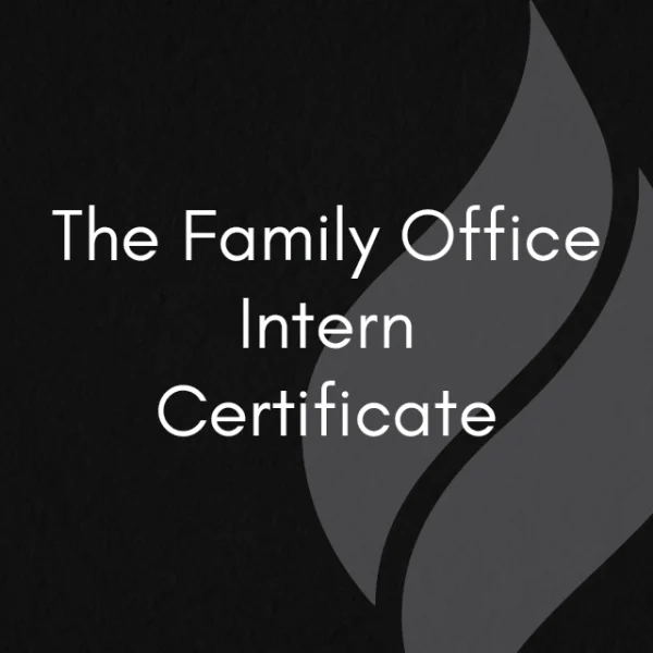Family Office Intern Certification